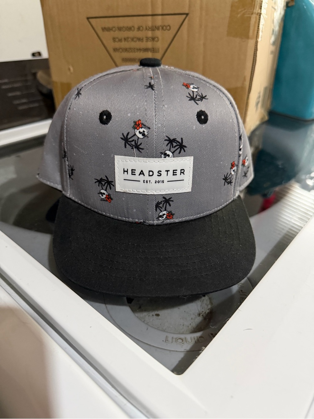 Infants' Gray and Black Snapback Hat 3/50$